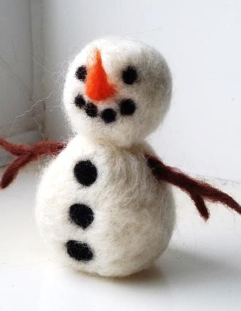 Needle Felted Snowman Workshop